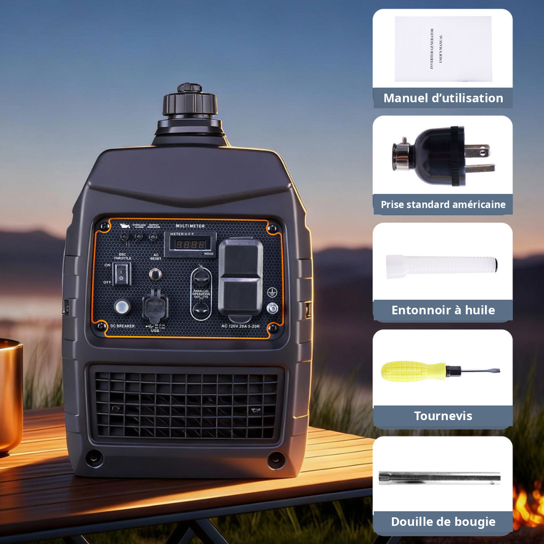 Groupe électrogène portable compact – Réservoir 4 L