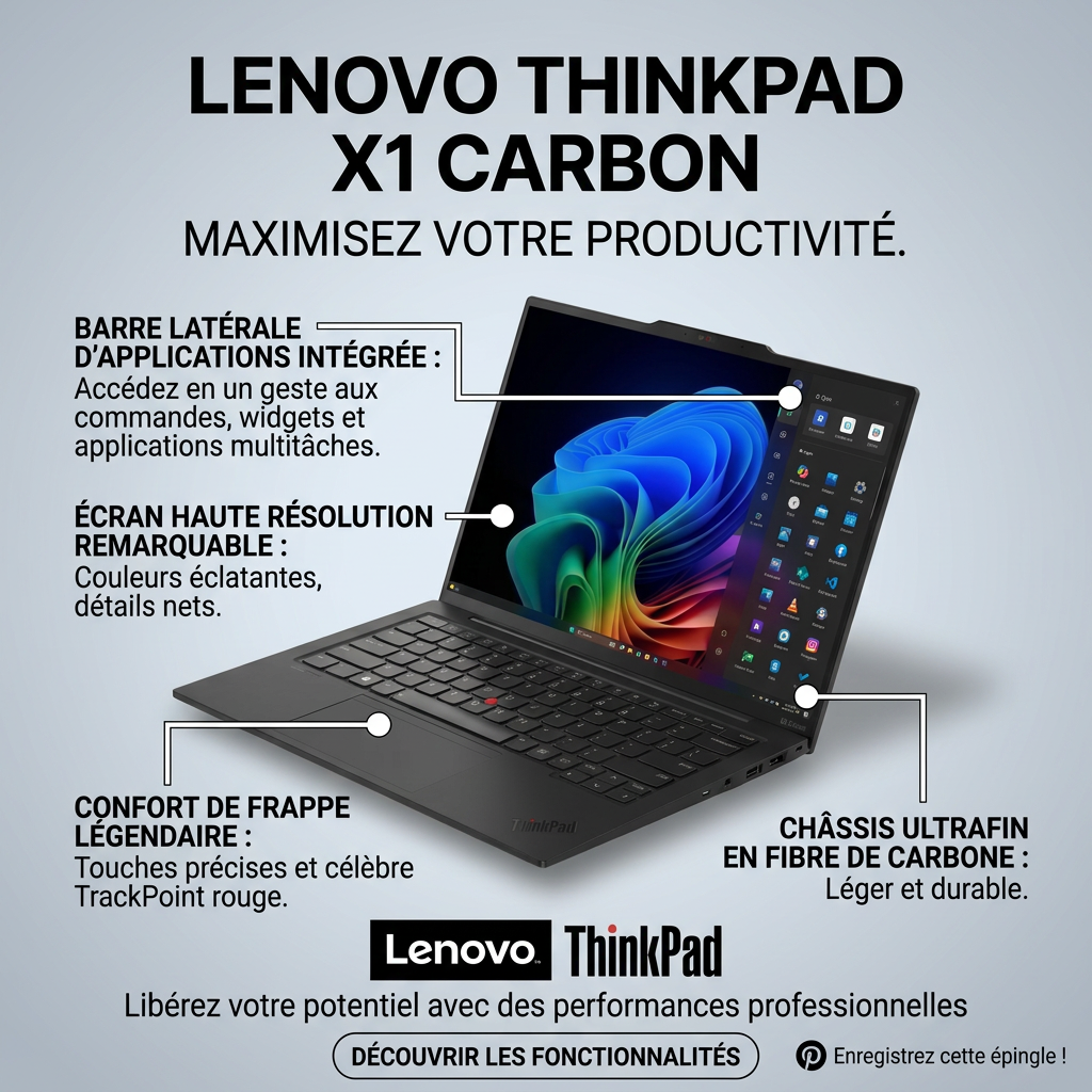 Lenovo ThinkPad X1 Carbon PC Portable Premium | SSD & RAM au choix