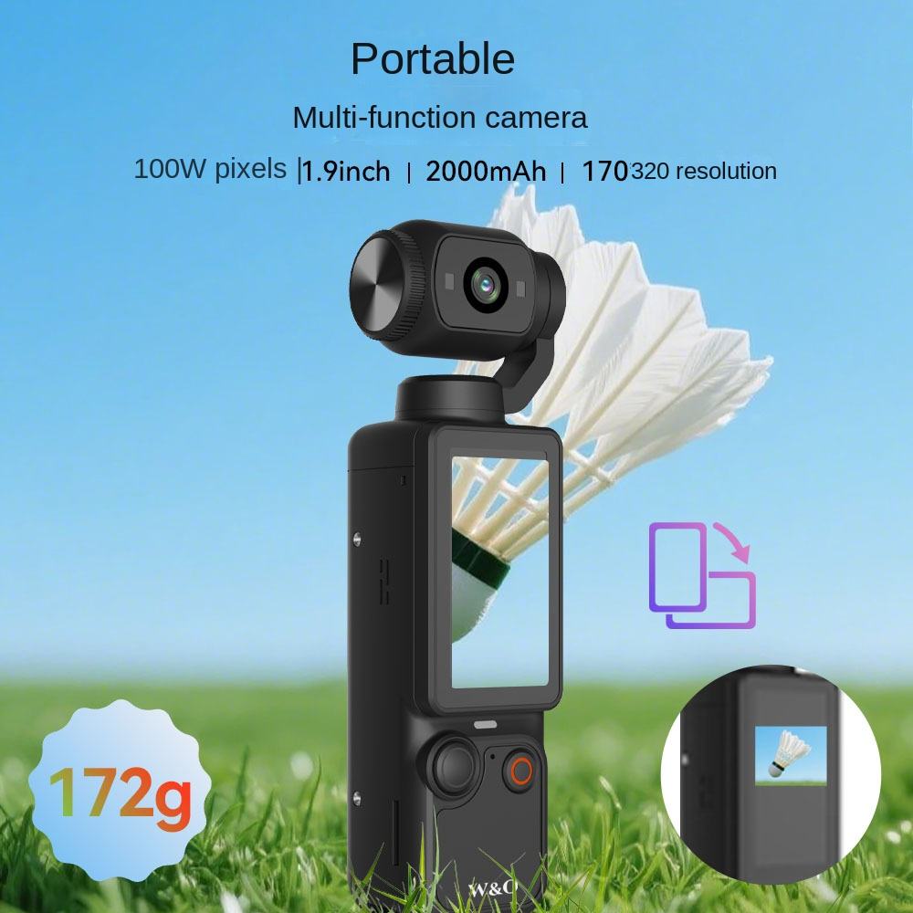 Caméra W&O vue de profil – noir