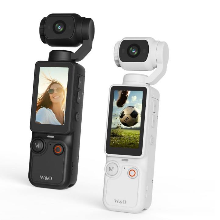 Caméra W&O – versions noir et blanc face avant